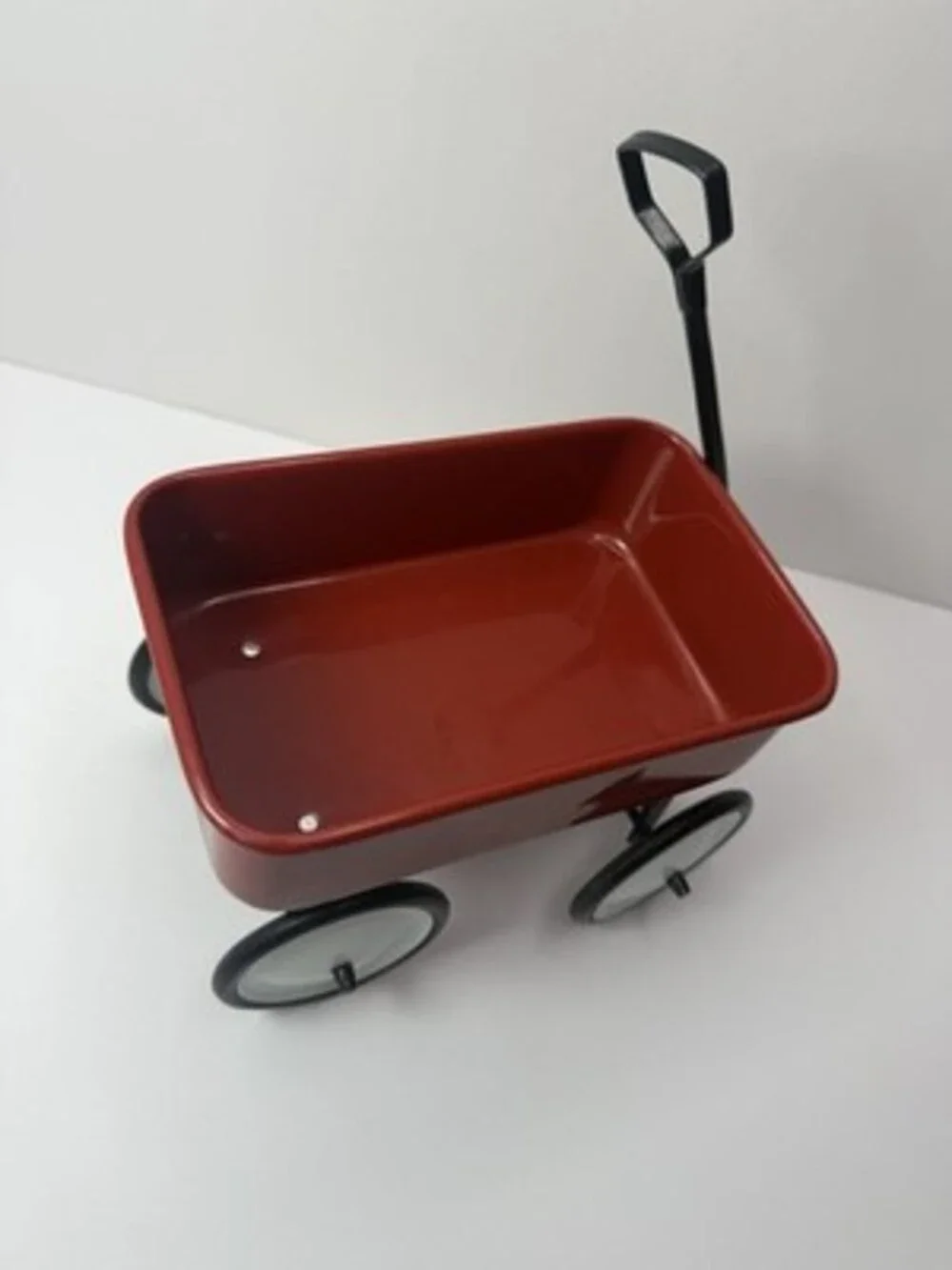 Miniature Little Red Metal Wagon 6.5” Planter Decor by Teleflora